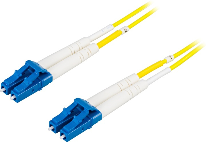 Deltaco OS2 Fiber cable, LC - LC, duplex, singlemode, 30m i gruppen DATORER & KRINGUTRUSTNING / Datorkablar / Nätverkskablar / Fiberkablage hos TP E-commerce Nordic AB (38-17048)