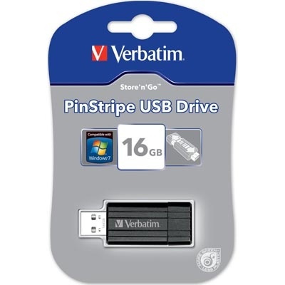 Verbatim Store-N-Go PinStripe 16GB (49063) i gruppen HEMELEKTRONIK / Lagringsmedia / USB-minnen / USB 2.0 hos TP E-commerce Nordic AB (38-1883)