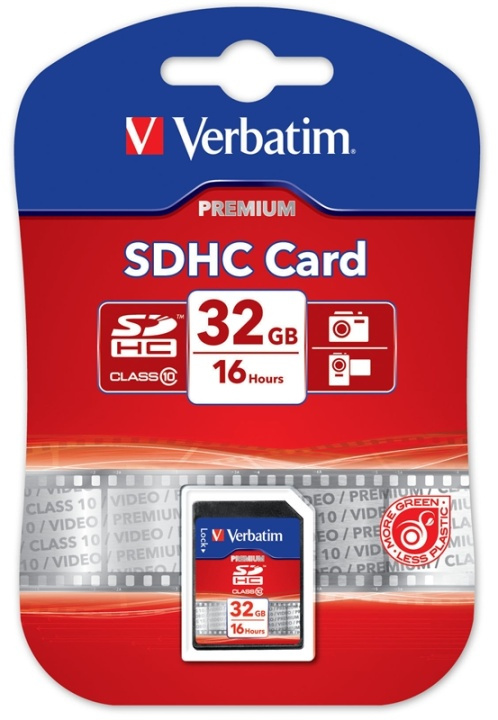 Verbatim minneskort, SDHC Class 10, 32GB (43963) i gruppen HEMELEKTRONIK / Lagringsmedia / Minneskort / SD/SDHC/SDXC hos TP E-commerce Nordic AB (38-23465)