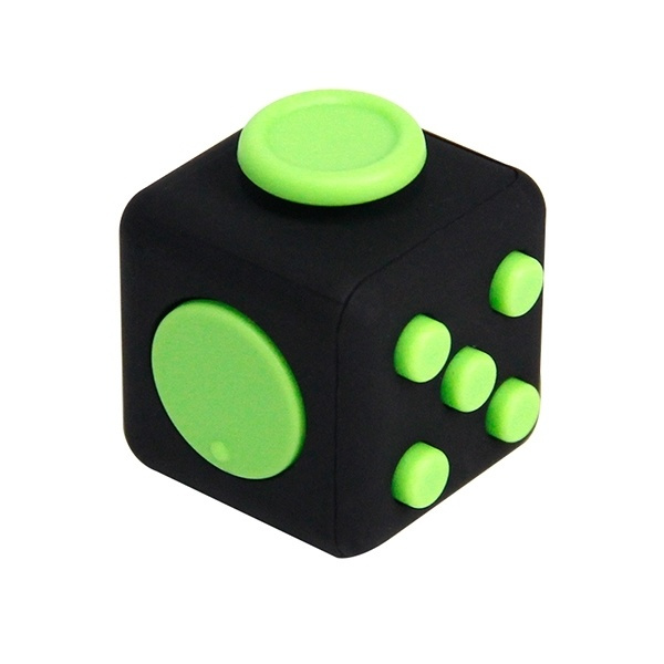 Fidget Cube, Svart/Grön i gruppen LEKSAKER, BARN- & BABYPRODUKTER / Leksaker / Fidget Toys hos TP E-commerce Nordic AB (38-27573)