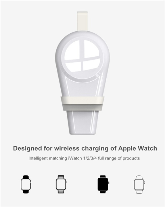 Laddare till Apple Watch - USB i gruppen SMARTPHONE & SURFPLATTOR / Träning, hem & fritid / Apple Watch & tillbehör / Tillbehör hos TP E-commerce Nordic AB (38-29478)
