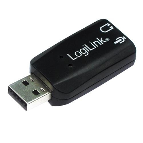LogiLink USB-ljudkort Virtuellt 5.1-ljud i gruppen DATORER & KRINGUTRUSTNING / Datortillbehör / Externa ljudkort hos TP E-commerce Nordic AB (38-32643)