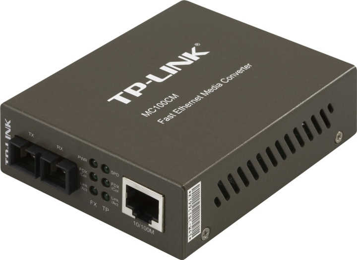 TP-Link, Fiber SC multimode -10/100 Mbps (MC100CM) i gruppen DATORER & KRINGUTRUSTNING / Nätverk / Mediakonverter hos TP E-commerce Nordic AB (38-35321)