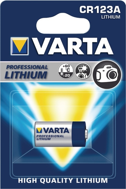 Varta CR123A fotobatteri 3 V 1600 mAh i gruppen HEMELEKTRONIK / Batterier & Laddare / Batterier / Övriga hos TP E-commerce Nordic AB (38-41948)
