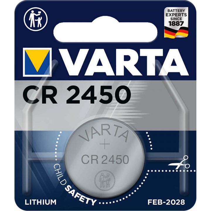 Varta CR2450 litium-batteri 3 V 560 mAh i gruppen HEMELEKTRONIK / Batterier & Laddare / Batterier / Knappcell hos TP E-commerce Nordic AB (38-41956)
