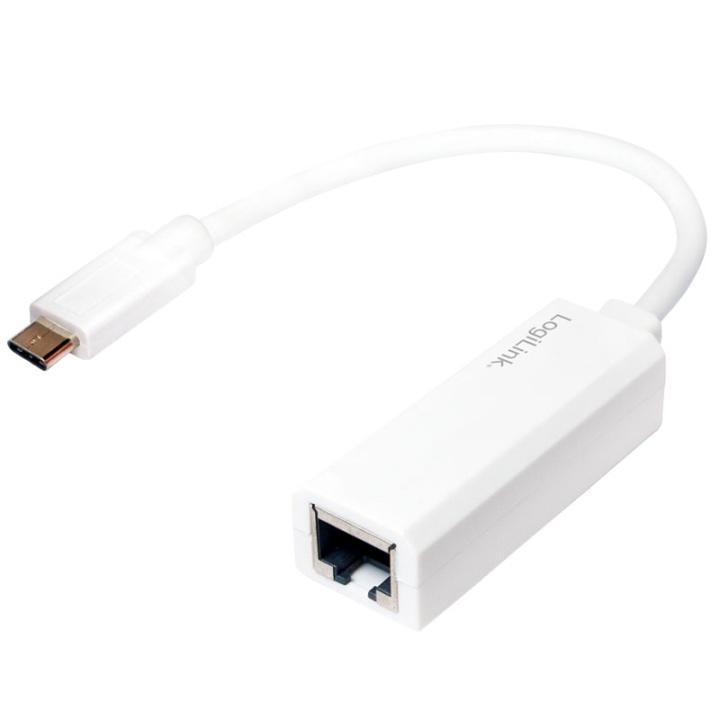 LogiLink USB-C -> RJ45 Gigabit Ethernet i gruppen DATORER & KRINGUTRUSTNING / Nätverk / Nätverkskort / USB hos TP E-commerce Nordic AB (38-43918)