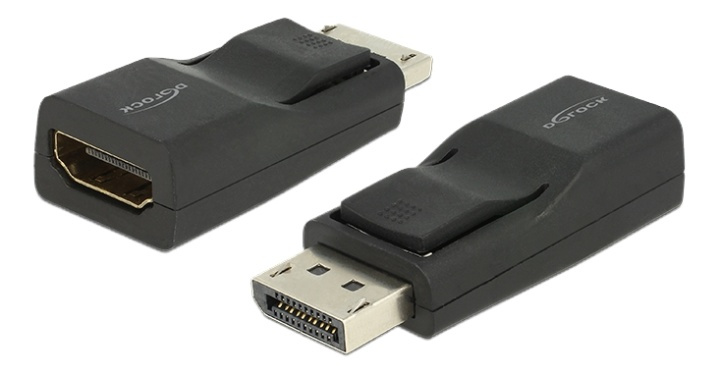 DeLOCK DisplayPort hane till HDMI hona adapter, UHD, passiv i gruppen DATORER & KRINGUTRUSTNING / Datorkablar / DisplayPort / Adaptrar hos TP E-commerce Nordic AB (38-53029)