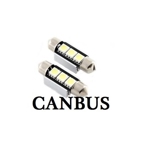 LED Spollampa till Canbus, Sockel C5W, 3-LED, 2-Pack i gruppen BIL / Billampor / Skyltbelysning hos TP E-commerce Nordic AB (38-6170)