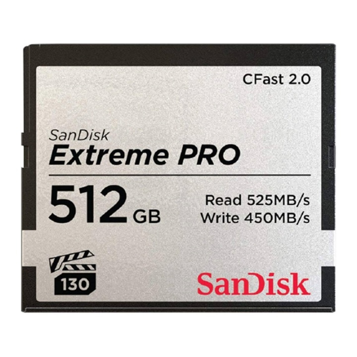 SANDISK Minneskort Cfast 2.0 Extreme Pro 512GB 525MB/s VPG130 i gruppen HEMELEKTRONIK / Lagringsmedia / Minneskort / Compact Flash hos TP E-commerce Nordic AB (38-66077)