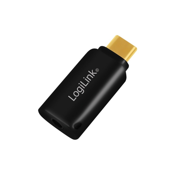 LogiLink USB-C 3,5mm-ljudadapter m DAC i gruppen HEMELEKTRONIK / Kablar & Adaptrar / Ljud Analog / Adaptrar hos TP E-commerce Nordic AB (38-79409)