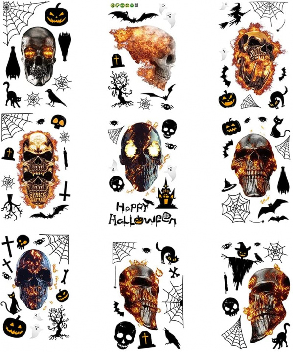 Smidiga väggdekorationer med halloweenmotiv, 30x20 i gruppen HEM, HUSHÅLL & TRÄDGÅRD / Inredning / Halloween-dekorationer hos TP E-commerce Nordic AB (38-83049)
