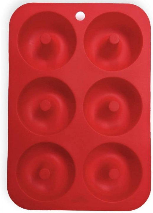 Donut Form i silikon, röd i gruppen HEM, HUSHÅLL & TRÄDGÅRD / Köksredskap / Baktillbehör hos TP E-commerce Nordic AB (38-83528)