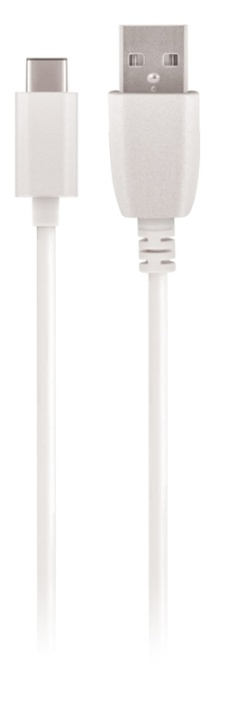 Maxlife USB-C laddkabel (1A), 1m, vit i gruppen SMARTPHONE & SURFPLATTOR / Laddare & Kablar / Kablar / Kablar Typ C hos TP E-commerce Nordic AB (38-90066)