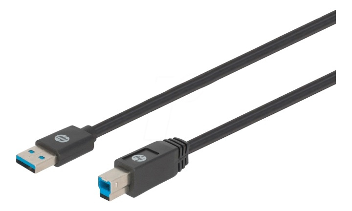 HP USB A to USB B Cable - 1.0m i gruppen DATORER & KRINGUTRUSTNING / Datorkablar / USB-kablar / Mini-USB / Kablar hos TP E-commerce Nordic AB (38-92866)