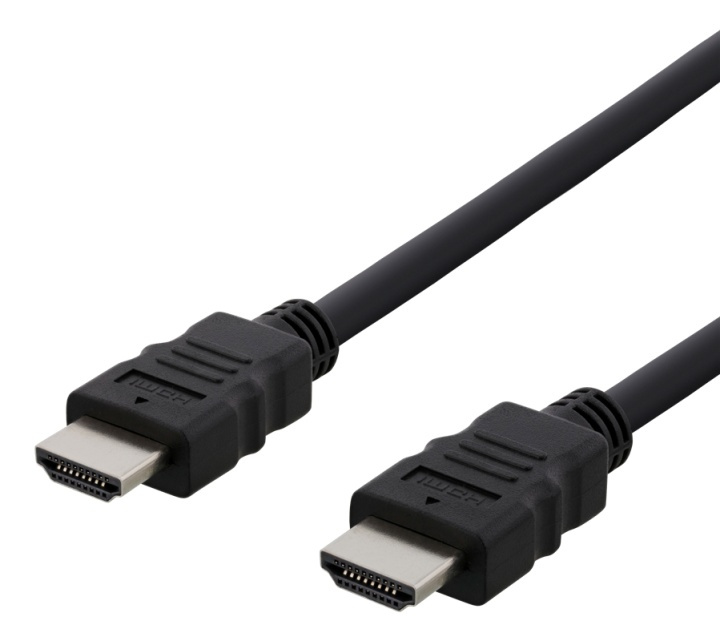 DELTACO HDMI cable CCS, HDMI High Speed w/Ethernet, FSC, 0,5m, black i gruppen HEMELEKTRONIK / Kablar & Adaptrar / HDMI / Kablar hos TP E-commerce Nordic AB (38-93328)