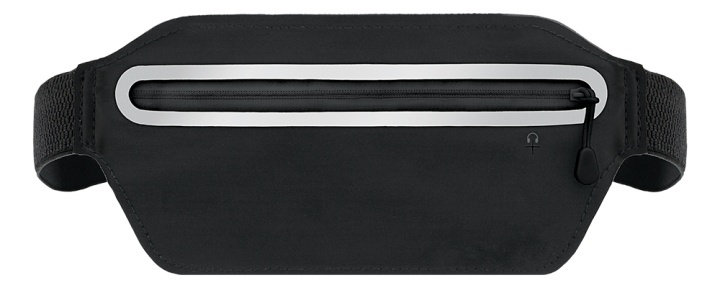 STREETZ Sport waist bag, reflective, fits most mobile phones, black i gruppen SMARTPHONE & SURFPLATTOR / Mobilskydd / Universalskydd / Fodral hos TP E-commerce Nordic AB (38-93579)