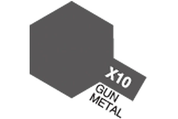 Acrylic Mini X-10 Gun Metal i gruppen SPORT, FRITID & HOBBY / Hobby / Hobbyfärger / Tamiya / Vattenbaserad hos TP E-commerce Nordic AB (A05786)