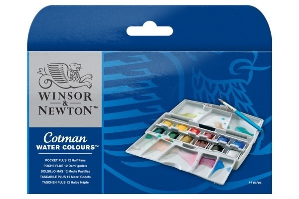 Cotman Water Color Pocketbox PLUS i gruppen SPORT, FRITID & HOBBY / Hobby / Måla & Rita / Konstnärsfärger / Akvarellfärger hos TP E-commerce Nordic AB (A09088)