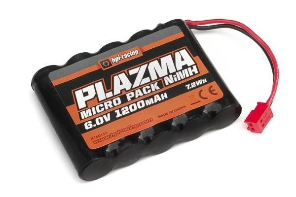 Plazma 6.0V 1200mAh NiMH Micro RS4 Battery Pack i gruppen LEKSAKER, BARN- & BABYPRODUKTER / Radiostyrt / RC Batterier / NiMH / 6,0V hos TP E-commerce Nordic AB (A09496)