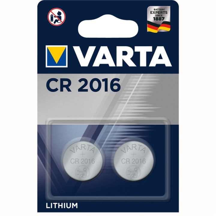 Varta CR2016 3V Lithium Knappcellsba i gruppen HEMELEKTRONIK / Batterier & Laddare / Batterier / Knappcell hos TP E-commerce Nordic AB (A13887)