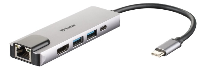 5-in-1 USB-C Hub with HDMI/Ethernet and Power Delivery i gruppen DATORER & KRINGUTRUSTNING / Datortillbehör / USB-hubbar hos TP E-commerce Nordic AB (A16579)