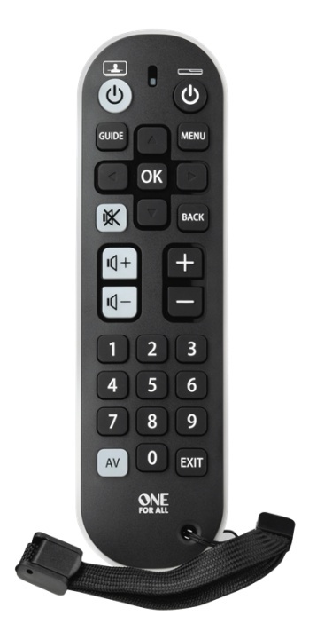 One For All URC 6820 Universal Remote Control Zapper+ i gruppen HEMELEKTRONIK / Ljud & Bild / TV & Tillbehör / Fjärrkontroller hos TP E-commerce Nordic AB (A16853)