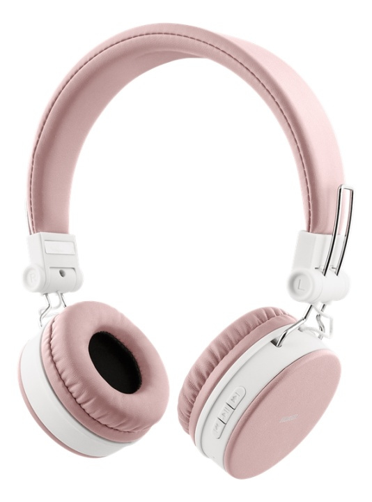 STREETZ Vikbart on-ear BT headset, 3.5 mm, rosa i gruppen HEMELEKTRONIK / Ljud & Bild / Hörlurar & Tillbehör / Hörlurar hos TP E-commerce Nordic AB (A16953)