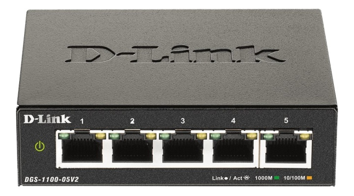 D-Link 5-Port Gigabit Smart Managed Switch i gruppen DATORER & KRINGUTRUSTNING / Nätverk / Switchar / 10/100/1000Mbps hos TP E-commerce Nordic AB (A17079)
