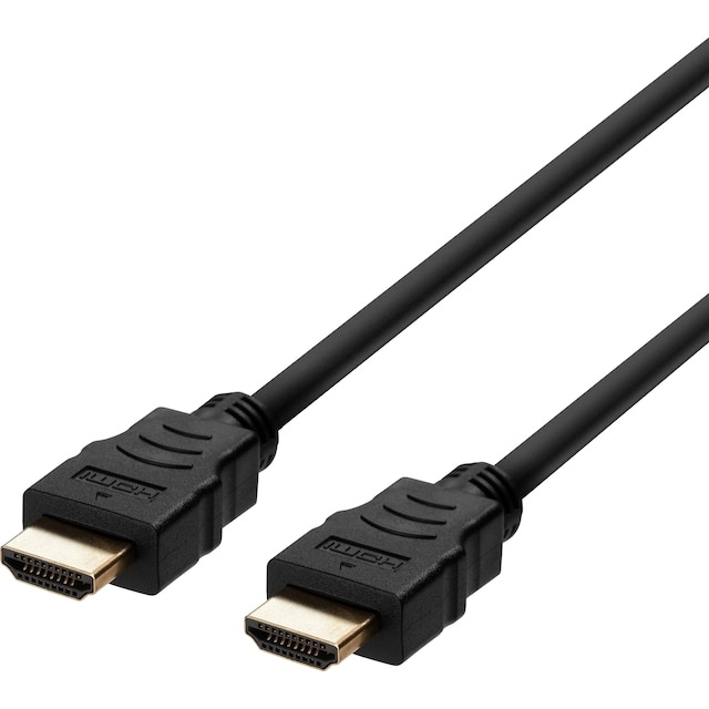 Deltaco 8K HDMI 2.1-kabel (2 m, svart) i gruppen HEMELEKTRONIK / Kablar & Adaptrar / HDMI / Kablar hos TP E-commerce Nordic AB (A23108)