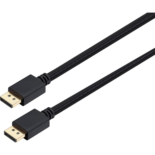Sandstrøm DisplayPort till DisplayPort 1.4-kabel (2m) i gruppen DATORER & KRINGUTRUSTNING / Datorkablar / DisplayPort / Kablar hos TP E-commerce Nordic AB (A23109)