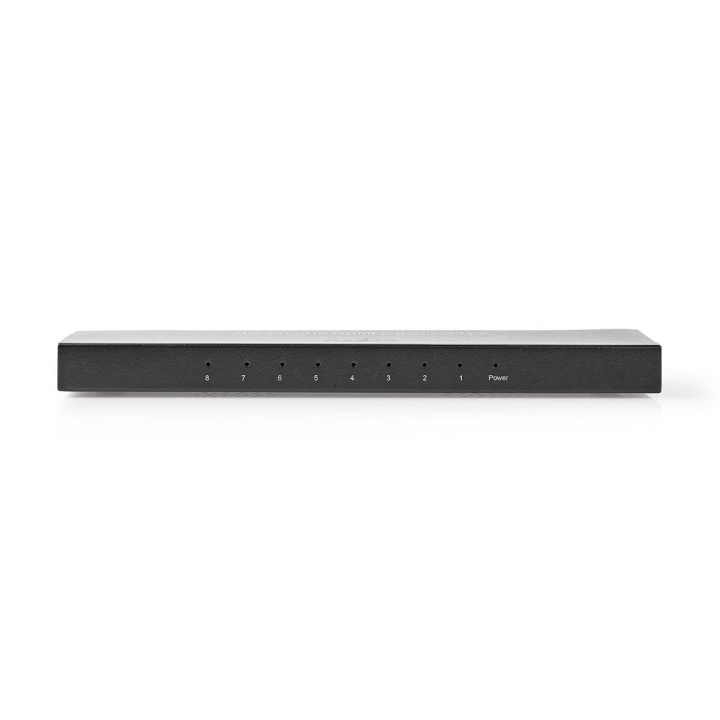Nedis HDMI ™ Splitter | 8-Port port(s) | HDMI™ ingång | 8x HDMI™ Utgång | 4K@60Hz | 18 Gbps | Metall | Antracit i gruppen HEMELEKTRONIK / Kablar & Adaptrar / HDMI / Adaptrar hos TP E-commerce Nordic AB (C06361)