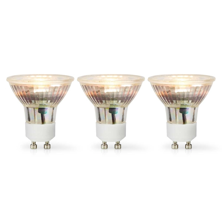 Nedis LED-lampa GU10 | Spot | 4.5 W | 345 lm | 2700 K | Varm Vit | Retrostil | 3 st i gruppen HEMELEKTRONIK / Belysning / LED-lampor hos TP E-commerce Nordic AB (C06538)