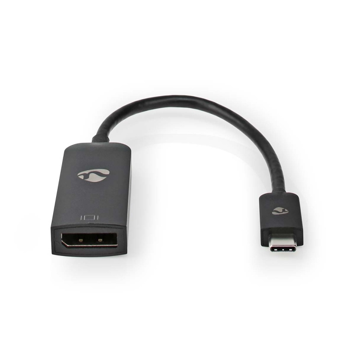 Nedis USB-C™ Adapter | USB 3.2 Gen 1 | USB-C™ Hane | DisplayPort Hona | 8K@30Hz | 0.20 m | Rund | Nickelplaterad | PVC | Svart | Låda i gruppen DATORER & KRINGUTRUSTNING / Datorkablar / DisplayPort / Adaptrar hos TP E-commerce Nordic AB (C08030)