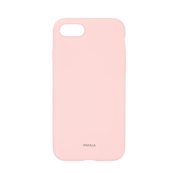 ONSALA Mobilskal Silikon Chalk Pink - iPhone 6/7/8/SE i gruppen SMARTPHONE & SURFPLATTOR / Mobilskydd / Apple / iPhone 8 / Skal hos TP E-commerce Nordic AB (C12599)