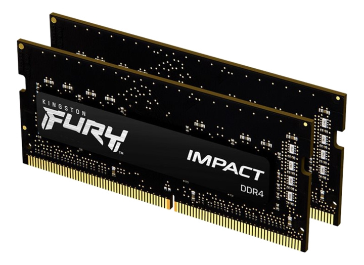 Kingston FURY Impact 32GB 2666MHz DDR4 CL16 SODIMM (Kit of 2) i gruppen DATORER & KRINGUTRUSTNING / Datorkomponenter / RAM-minnen / DDR4 SoDimm hos TP E-commerce Nordic AB (C16727)
