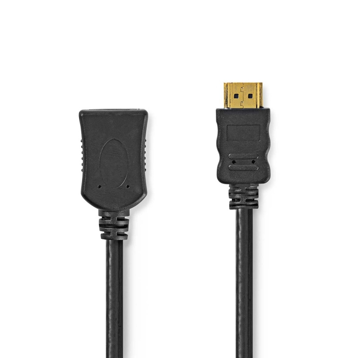 Nedis High Speed ​​HDMI ™ kabel med Ethernet | HDMI™ Kontakt | HDMI™ Hona | 4K@30Hz | ARC | 10.2 Gbps | 1.00 m | Rund | PVC | Svart | Label i gruppen HEMELEKTRONIK / Kablar & Adaptrar / HDMI / Kablar hos TP E-commerce Nordic AB (C29442)