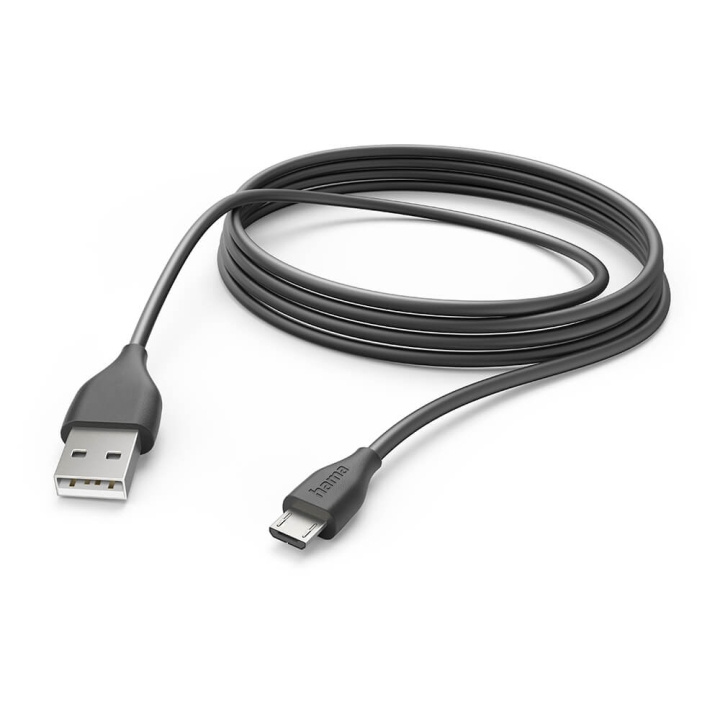 Hama Laddkabel USB-A till Micro-USB Svart 3,0m i gruppen SMARTPHONE & SURFPLATTOR / Laddare & Kablar / Kablar / Kablar microUSB hos TP E-commerce Nordic AB (C30218)