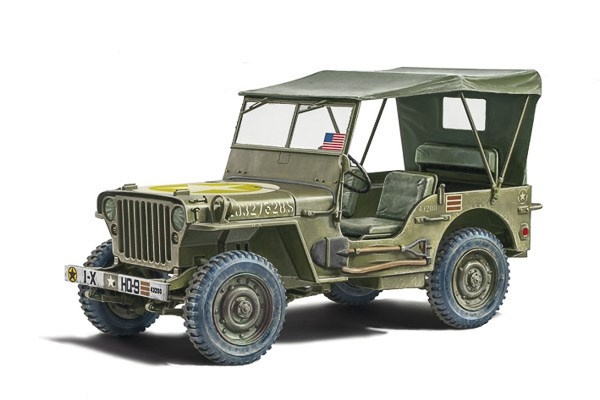 ITALERI 1:24 Willys Jeep MB “80th Year Anniversary” i gruppen SPORT, FRITID & HOBBY / Hobby / Plastmodeller / Militärfordon (Land) hos TP E-commerce Nordic AB (C30537)