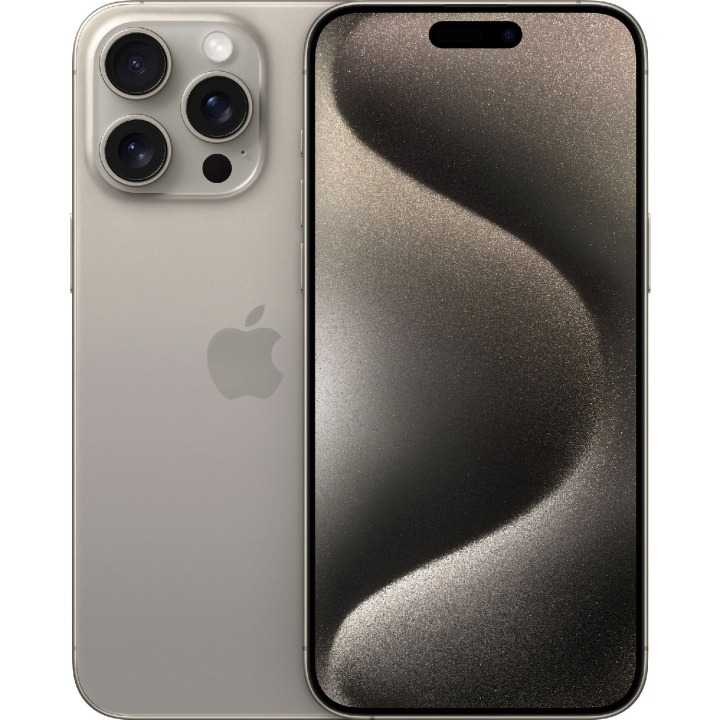 Apple iPhone 15 Pro Max 256GB Natural Titanium i gruppen SMARTPHONE & SURFPLATTOR / Mobiltelefoner & smartphones hos TP E-commerce Nordic AB (C35428)