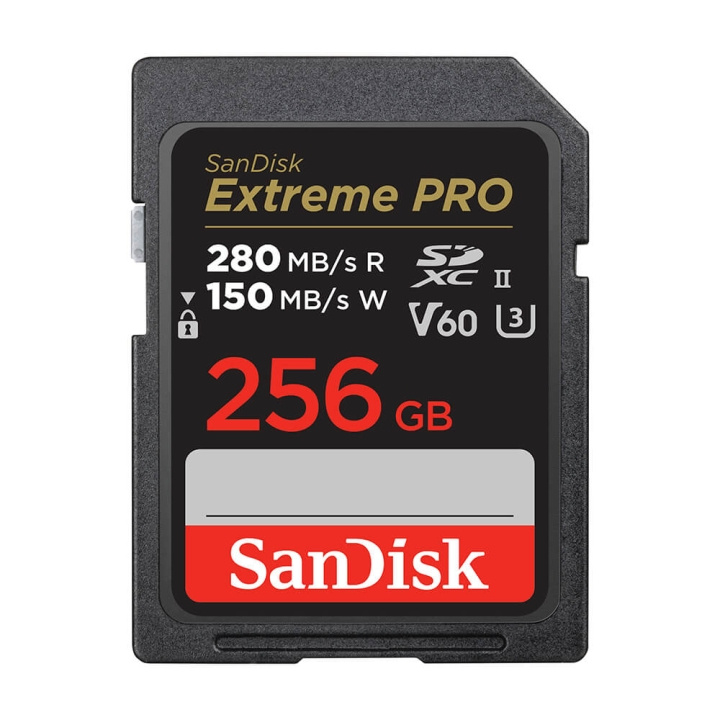 SanDisk Extreme Pro 256GB 280MB/s V60 C10 UHS-II i gruppen HEMELEKTRONIK / Lagringsmedia / Minneskort / SD/SDHC/SDXC hos TP E-commerce Nordic AB (C38408)