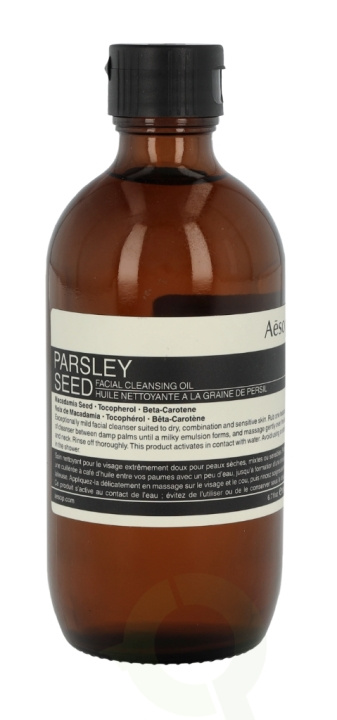 AESOP Parsley Seed Facial Cleansing Oil 200 ml i gruppen SKÖNHET & HÄLSA / Hudvård / Ansiktsvård / Rengöring hos TP E-commerce Nordic AB (C45897)
