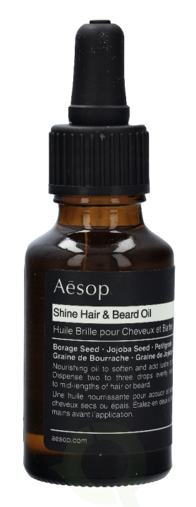 AESOP Shine Hair and Beard Oil 25 ml i gruppen SKÖNHET & HÄLSA / Hår & Styling / Skäggvård / Skäggolja hos TP E-commerce Nordic AB (C49355)