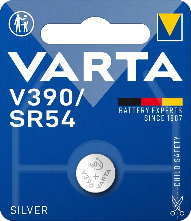 Varta V390/SR54 Silver Coin 1 Pack i gruppen HEMELEKTRONIK / Batterier & Laddare / Batterier / Knappcell hos TP E-commerce Nordic AB (C60812)