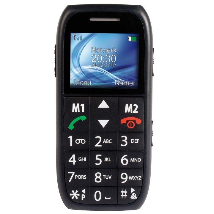 Fysic FM-7500 Enkel mobiltelefon för seniorer med SOS-panikknapp svart i gruppen SMARTPHONE & SURFPLATTOR / Mobiltelefoner & smartphones hos TP E-commerce Nordic AB (C64477)