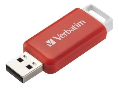 Verbatim DataBar USB 2.0-enhet Röd 16GB i gruppen HEMELEKTRONIK / Lagringsmedia / USB-minnen / USB 2.0 hos TP E-commerce Nordic AB (C65245)
