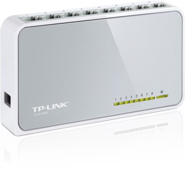 TP-LINK, Nätverksswitch (TL-SF1008D), Pre-owned, Klass B