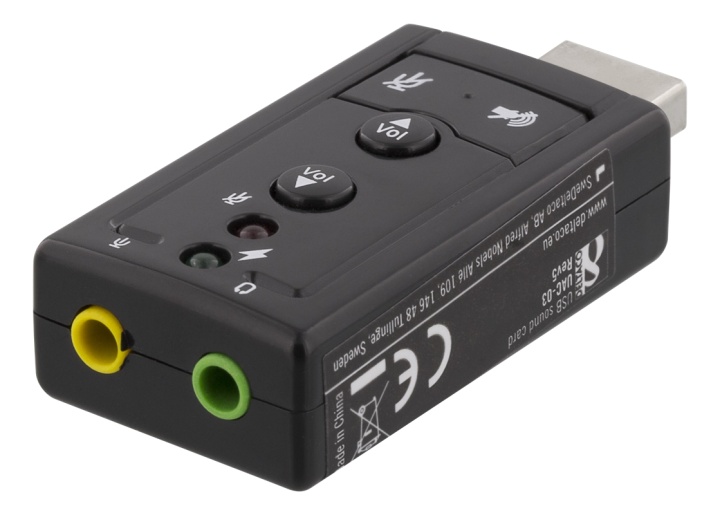 USB Ljudkort med Volymkontroll (UAC-03)
