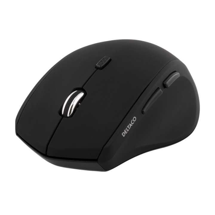DELTACO trådlös optisk mus, 1600 dpi, USB (MS-805)