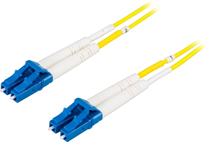 DELTACO Fiberkablage LC - LC, duplex, singlemode OS2, 10m (LCLC-10S)