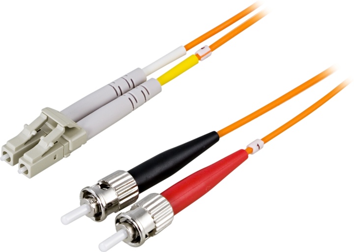 DELTACO Fiberkablage LC - ST, duplex, multimode, 10m (LCST-10M)